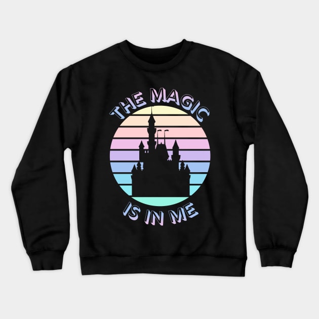 The Magic is in Me - Kingdom Castle Black Crewneck Sweatshirt by Smagnaferous